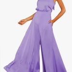 NWT S Deer Womens Sleeveless Halter Tied Jumpsuit with Pockets | Size: XXL Purple Photo 0