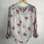 Lucky Brand Floral Peasant Blouse Photo 3