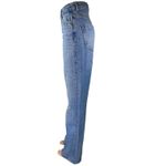 ZARA  Women's Blue Distressed High Waisted Straight Leg Denim Jeans Pants Size 2 Photo 1