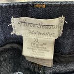 Three Seasons Maternity Dark Rinse Fit Wise Flare Jeans Women's Size XL New Blue Photo 4