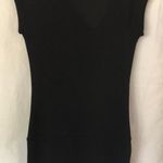 Bella D Black Sweater Dress with Attached Black Belt at Hips Stretch Sz L Size L Photo 5