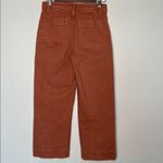 Madewell Slim Emmett Wide-Leg Crop Pants Warm Nutmeg Size 26 Photo 3