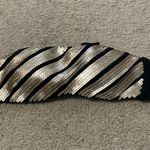 Victoria's Secret Victoria’s Secret Black and Gold Glittery Bandeau Bikini Top Photo 0