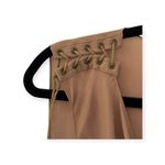 Haute Hippie  ❤︎ Cowl Neck Silk Leather Lace Up Sleeveless Top ❤︎ Latte ❤︎︎ Small Photo 4