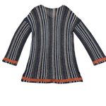 Soft Surroundings Women's L Multicolor Striped Tunic Sweater Swim Coverup Photo 3