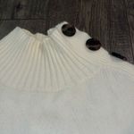 Anthropologie Margarita Tunic White Button Sweater Photo 5