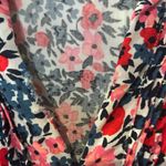 Old Navy Maternity Dress Floral Sleeveless Pin Tuck Tie Back XL Knee Length  Photo 6