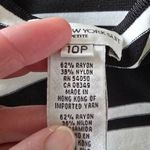 Jones New York Suit Black & White Striped Knit Tank Top – Size 10P Photo 5