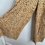 Billabong Wide Leg Pants Leopard Animal Print High Waist Size Medium Photo 4