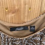 Ladies Essentials by Milano Maxi Dress Cheetah Print Ruffle Size‎ 14 Y2k Long Brown Photo 4