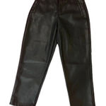 Stella Luce  Black Faux Leather‎ Pants Size Large Photo 0