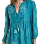 Johnny Was silk “Christy Flowy” tie front dress NWT (oversized) Photo 4