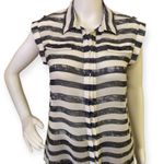 Gap Sheer Button Down Blouse Photo 5