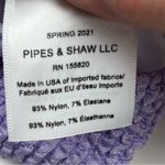 Veronica Beard  Women Purple Lavender Texture Celeste Swim Top Swimwear SZ XS NEW Photo 5