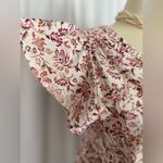 Isabel Maternity by Ingrid & Isabel Red and White Flutter Sleeve Sundress (745) Size L Photo 5