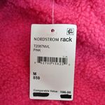NVLT Womens M Berber Faux Shearling Fleece Hooded Jacket in Valentino Pink NEW Size M Photo 9