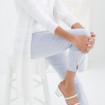 Chico's Chico’s So Slimming 360 Brigitte Slim Ankle Pant Icon Stripe Blue 20 Photo 0