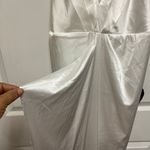 Lulus Caught Feelings White Satin Ruffled Midi Dress Photo 6