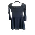 Princess Polly  Virtues Long Sleeve Sheer Mini Dress Navy, New with Tags Photo 5