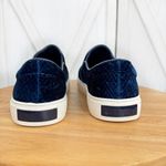 ALDO  Embossed Velvet Slip‎ On Sneakers Blue White Size 7.5 Photo 6