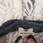One Clothing lace and denim button up tank Photo 2