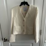Mango  V-Neck Tweed Jacket Photo 1