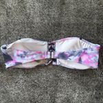 Victoria's Secret  Pink Strapless Swim Top Tye Dye Sz L Photo 3