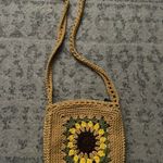 Handmade Cute crocheted sunflower crossbody Photo 2