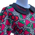 Hello Kitty  x Smak Parlour Rare  Limited Edition Mini Strawberry Floral Dress L Photo 9