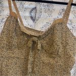 Sienna Sky  Cream And‎ Blue Floral Tank Top Size Large Photo 2