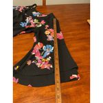 A New Day Women’s‎ Dress Large Black Floral Bell Sleeve V-Neck Office Work And Eawy Photo 7