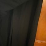 Reformation Jeans Black CELINE Ribbed Stretch Knit Wrap Dress XL Photo 7