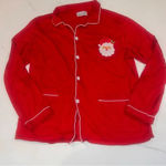 MATCHING SET, TWO Poppins & Pan Santa Christmas Embroidered Cotton Pajamas XL White Photo 7