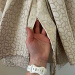 Anthropologie Erin Fetherston Cream Gold Bow Back Dress Size 4 Photo 12