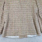 Vintage Marshall Fields Tweed Blazer Women's 10 Plaid Career Academia Classic Tan Photo 9