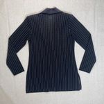 Misook Exclusively  | Vintage Black & White Pinstripe Stretch Knit Blazer | XS Photo 1
