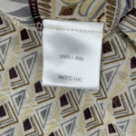 Lucy Paris ‎ Blouse Bohemian Lace Trim Long Sleeve Top Geometric Print Medium Photo 7