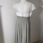 Women’s Ivory Lace Top Chiffon V Photo 4