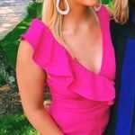 These Three Boutique Hot Pink Ruffle Romper  Photo 1