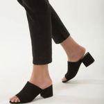 Steve Madden Madden NYC Black Suede Slip on Heel Photo 0