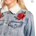 Rails  Ramsey fur denim embroidered jacket medium Photo 3