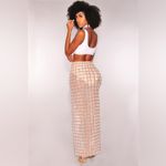 Silver and Nude Women's Skirt Photo 1