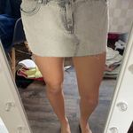 Edikted Low Waisted Denim Black Mini Skirt Photo 2