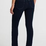 EXPRESS Skyscraper Mid-Rise Jeans Dark Slit Hem Photo 1
