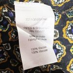 Veronica Beard Lowell Token Print Pattern Semi Sheer Lightweight Chiffon Blouse Photo 2