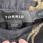 Torrid Black Leopard Graphic Elastic Waistband Wide Leg Womens Pants 1X Tall Photo 4