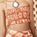 Ulla Johnson HP! NWOT Women's Size 8 Tie-Dye Riya Bralette in Sequia Photo 0