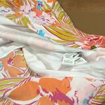 JustFab  size 3X retro cutout dress palm beach floral print kimono sleeves lined Photo 11