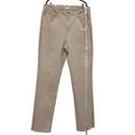 Good American  High-Rise Slim Pants – Khaki Stretch Twill, Size 16 Extra Long Photo 7