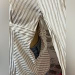 ZARA  Gray Striped Button Down Shirt Photo 4